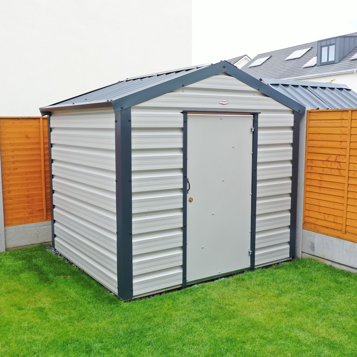 Adman Multistore Standard Colour Metal Shed 8ft x 10ft