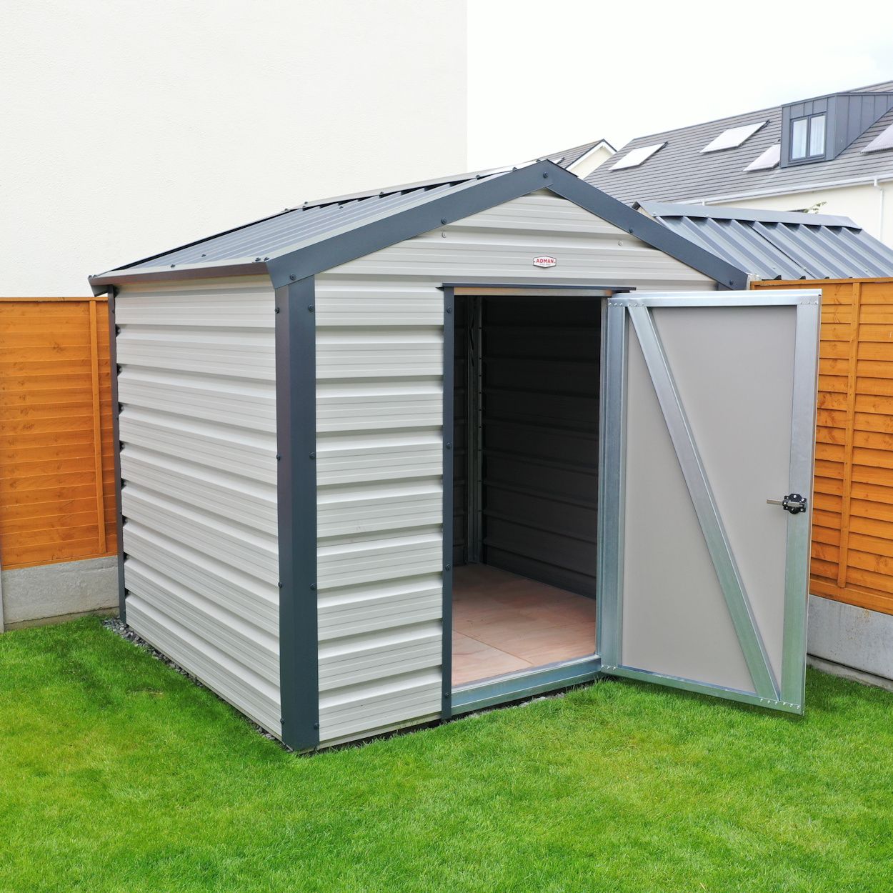 Adman Multistore Standard Colour Metal Shed 8ft x 10ft