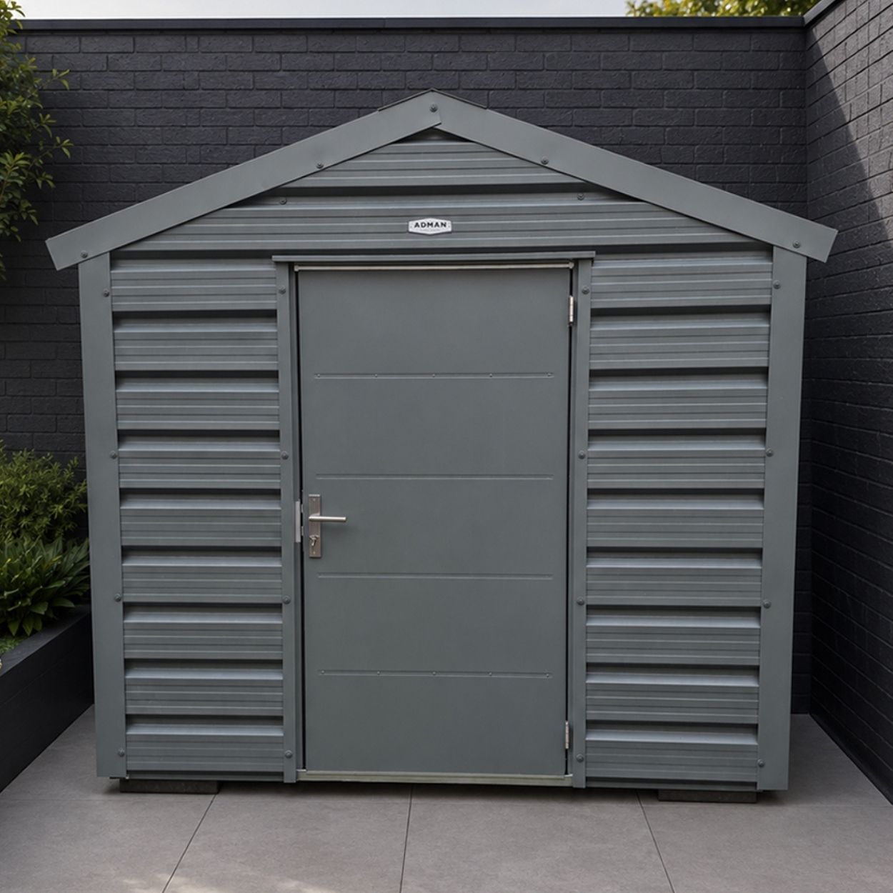 Adman Multistore Standard Colour Garden Metal Shed 8ft x 13ft 6"