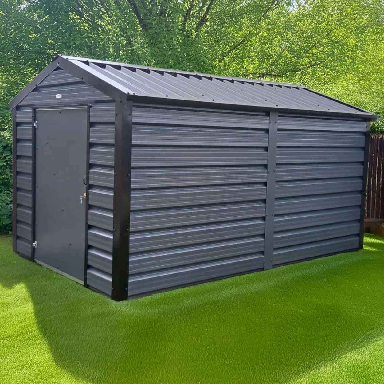 Adman Multistore Standard Colour Garden Metal Shed 8ft x 13ft 6"