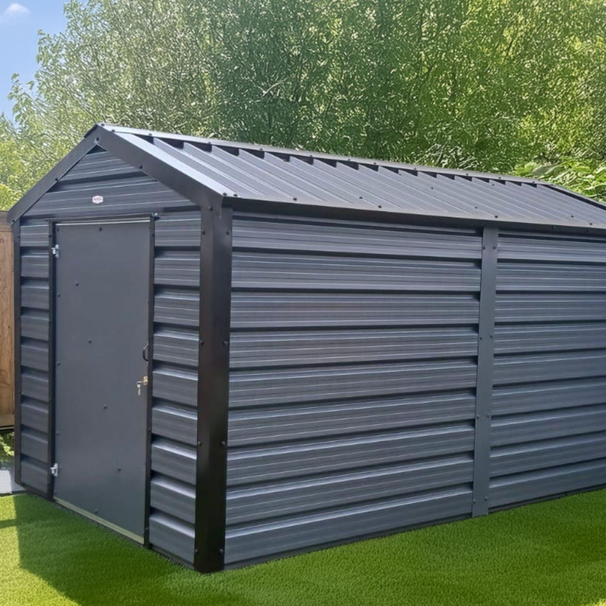 Adman Multistore Standard Colour Garden Metal Shed 8ft x 13ft 6"