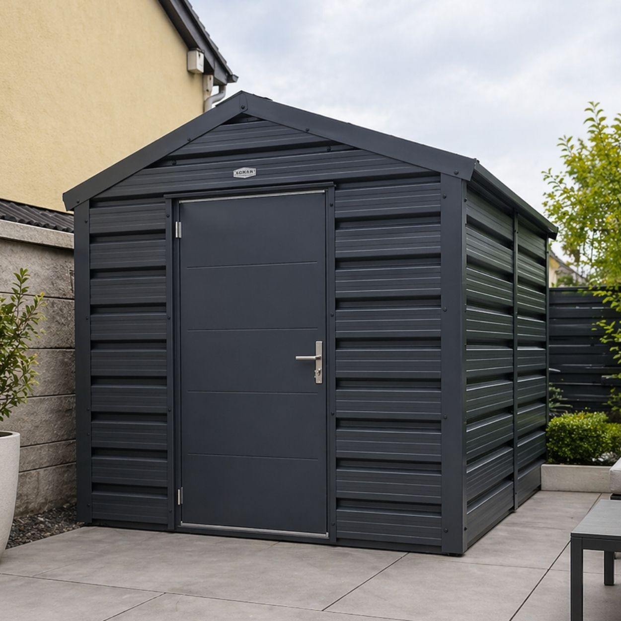 Adman Multistore Standard Colour Garden Metal Shed 8ft x 13ft 6"