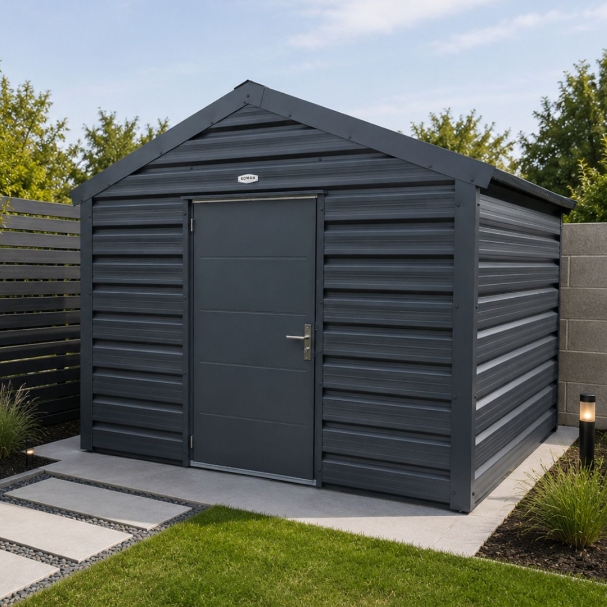 Adman Multistore Steel Garden Shed 10ft x 10ft