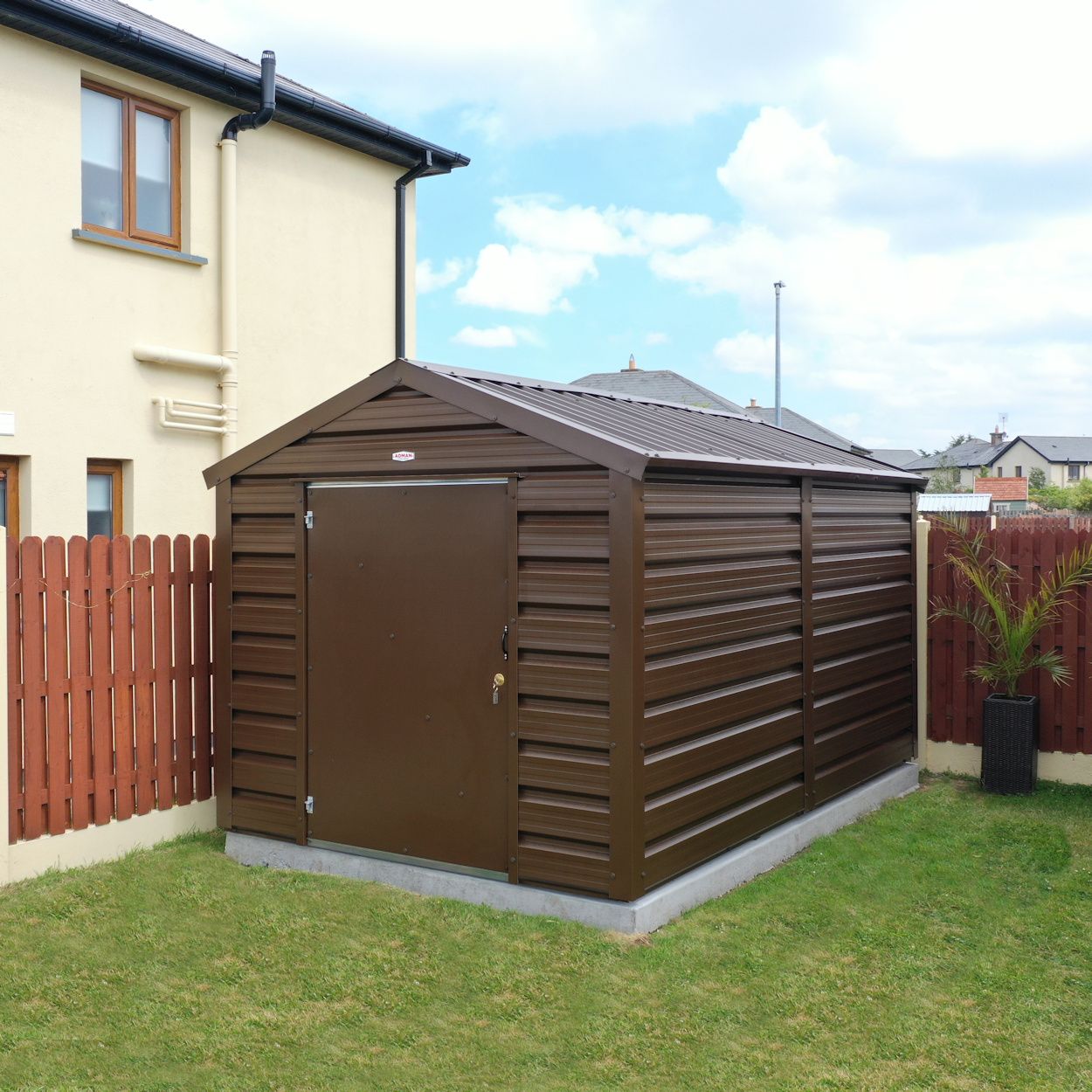 Adman Multistore Standard Colour Garden Metal Shed 10ft x 13ft 6"