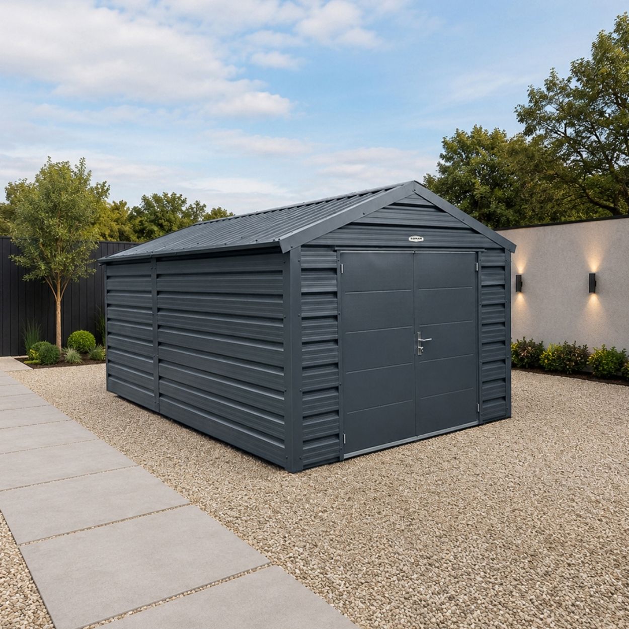 Adman Multistore Steel Garden Shed 10ft x 17ft