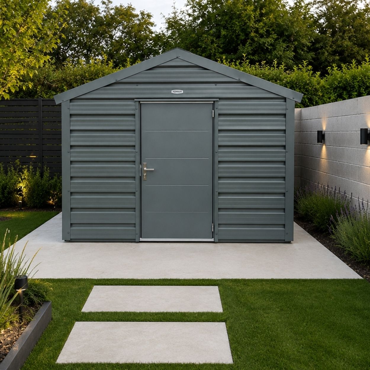 Adman Multistore Steel Garden Shed 10ft x 17ft