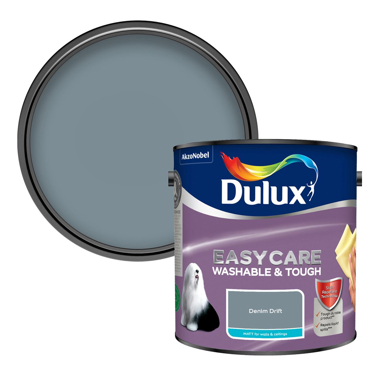 Dulux Easycare Washable & Tough Matt Denim Drift 2.5L