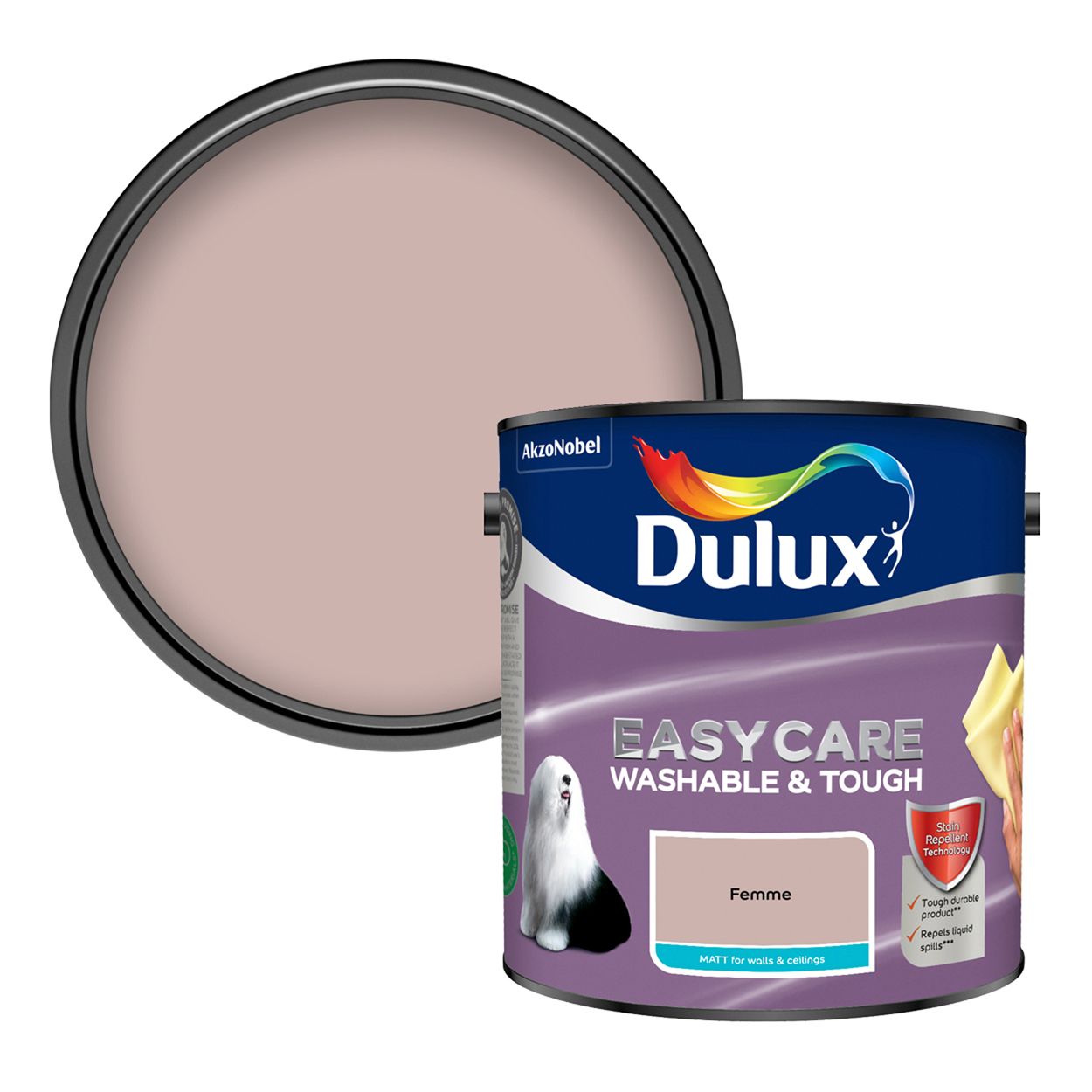 Dulux Easycare Washable & Tough Matt Femme 2.5L