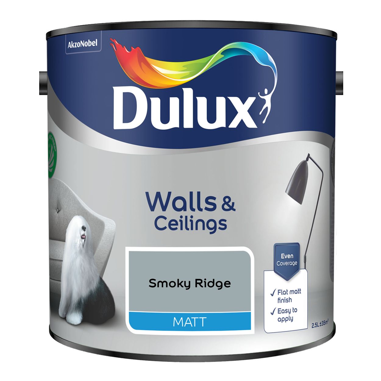 Dulux Walls & Ceilings Matt Smoky Ridge 2.5L