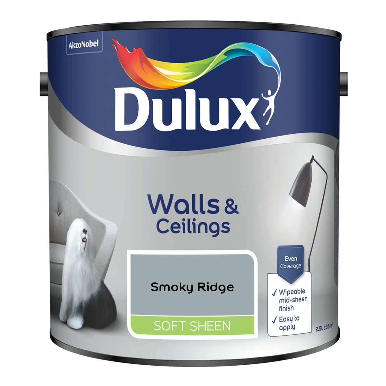 Dulux Walls & Ceilings Soft Sheen Smoky Ridge 2.5L