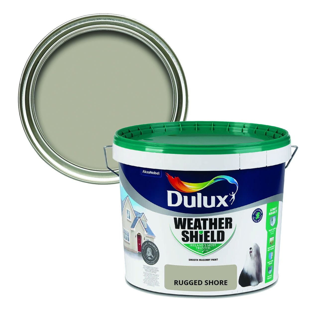 Dulux Weathershield Smooth Masonry Rugged Shore 10L