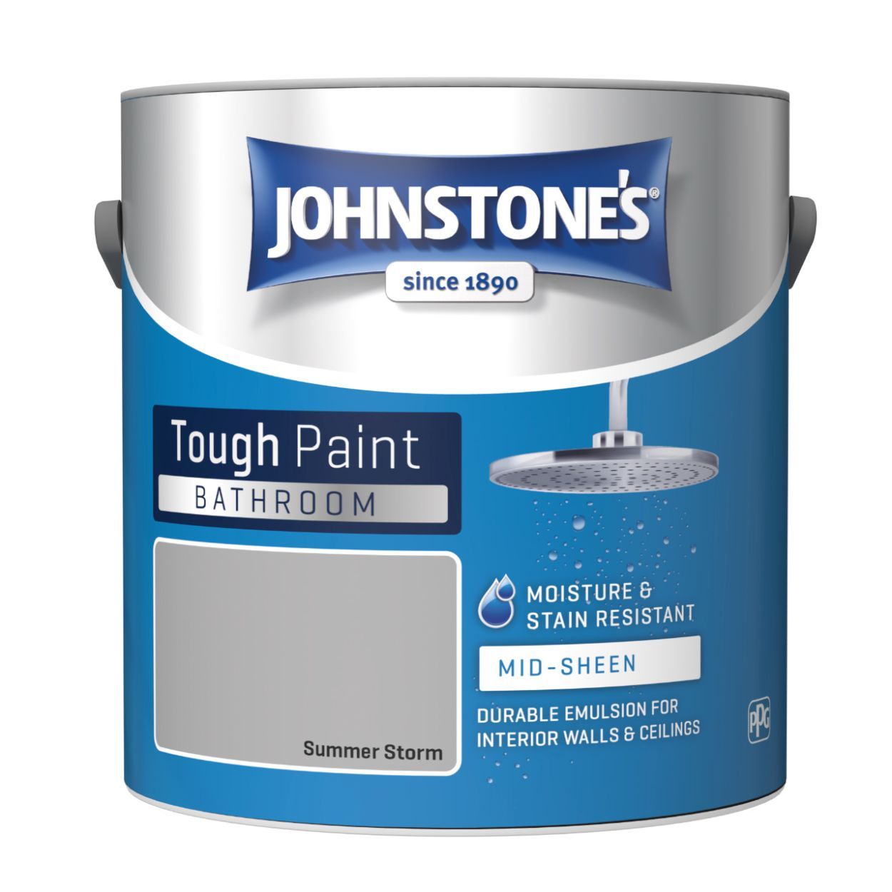 Johnstone's Bathroom Paint Summer Storm 2.5 Litre