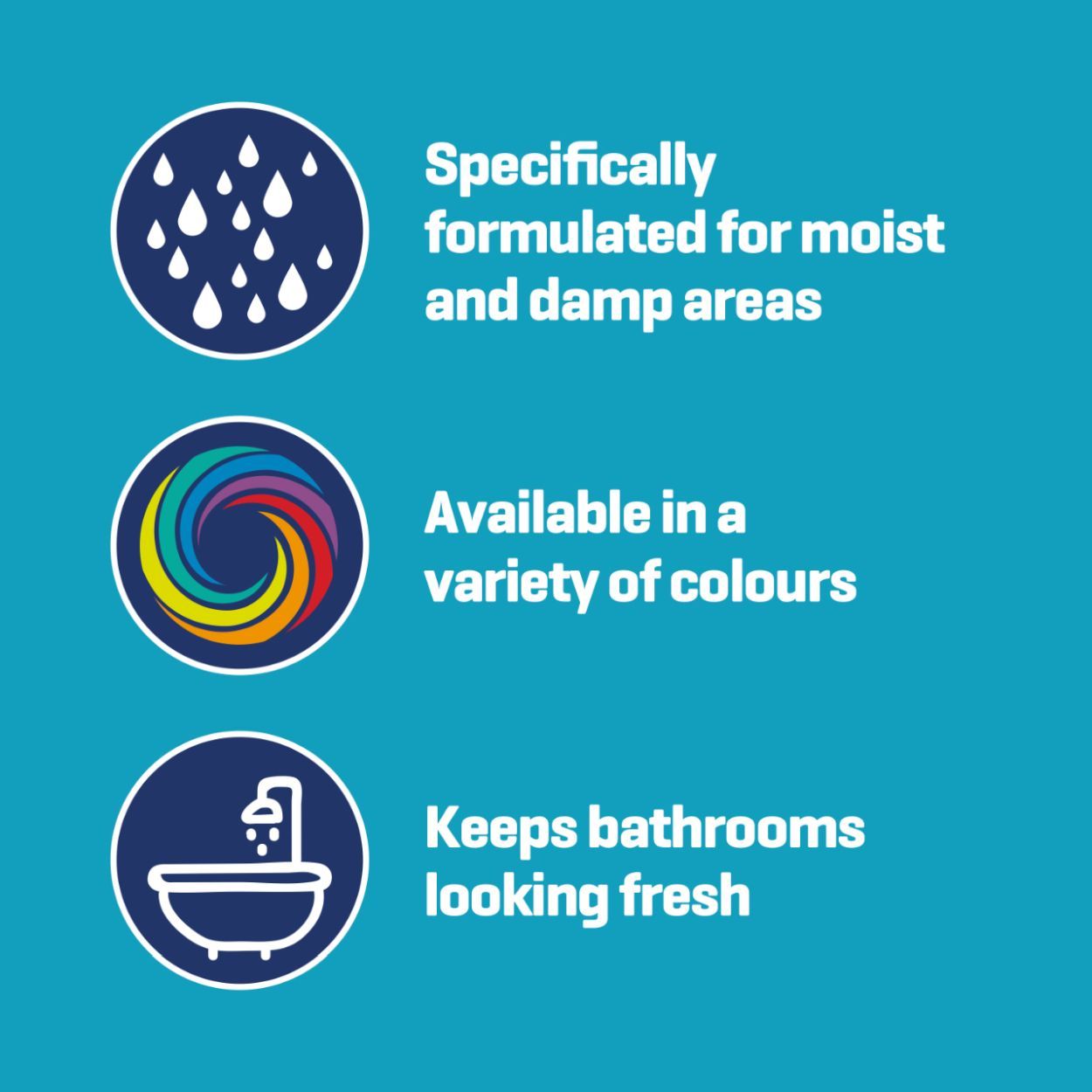 Johnstone's Bathroom Paint Summer Storm 2.5 Litre