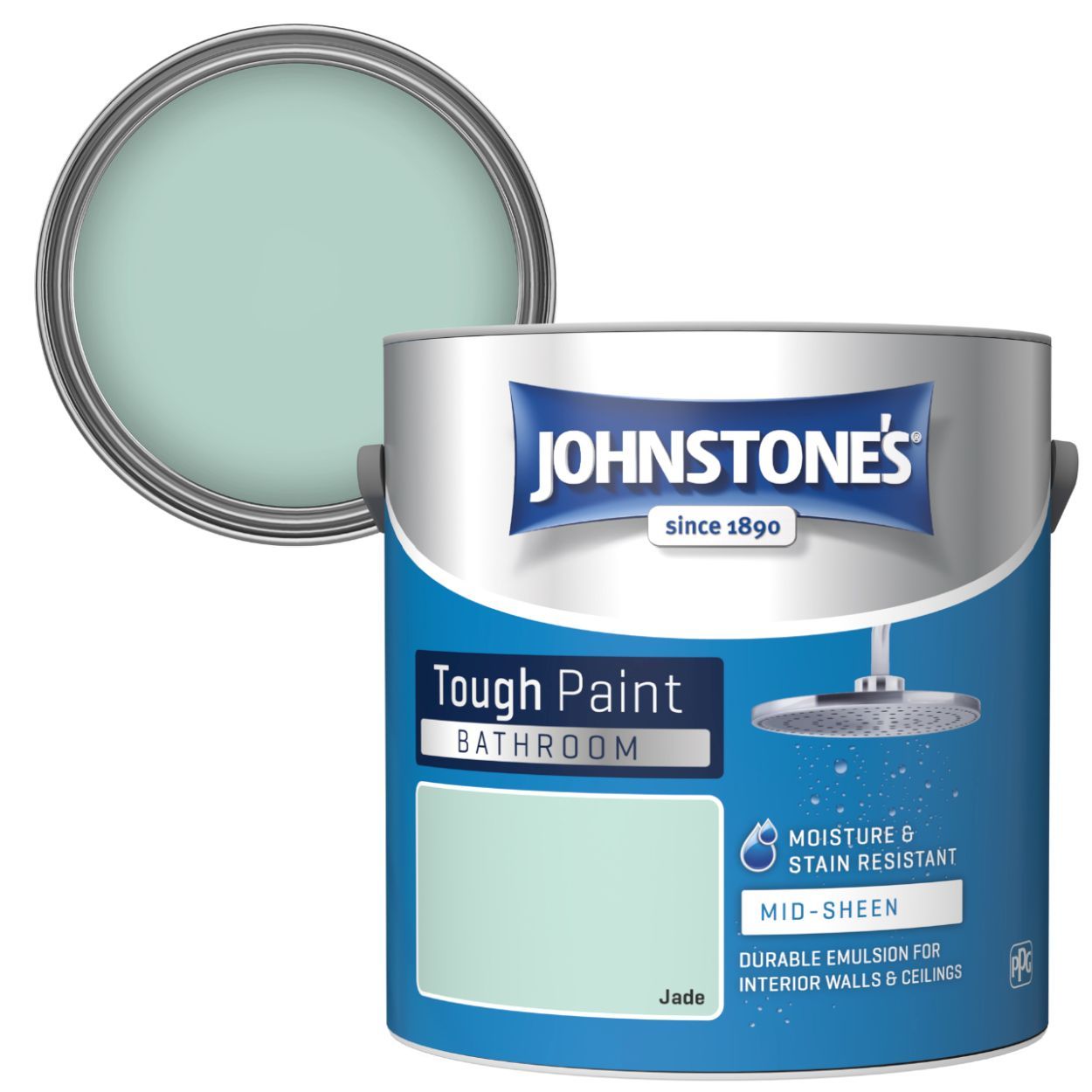 Johnstone's Bathroom Paint Jade 2.5 Litre