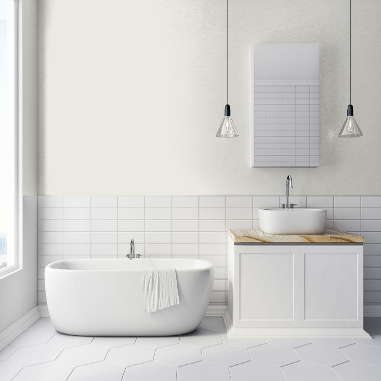 Johnstone's Bathroom Paint Silver Feather 2.5 Litre