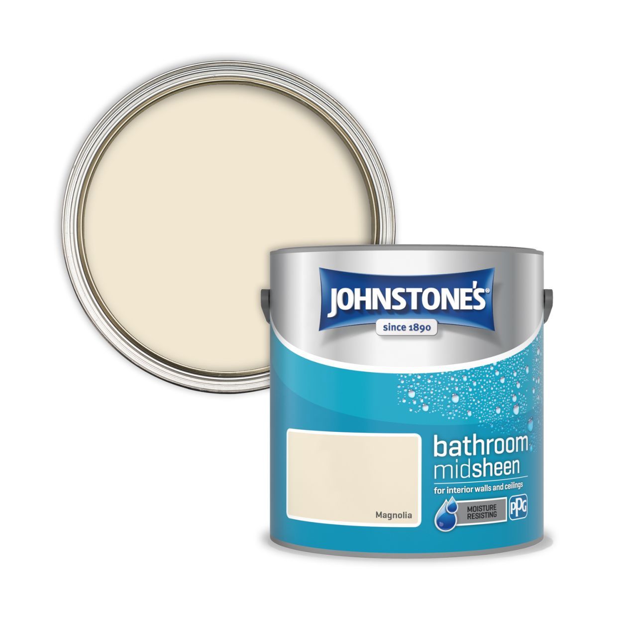 Johnstone's Bathroom Paint Magnolia 2.5 Litre