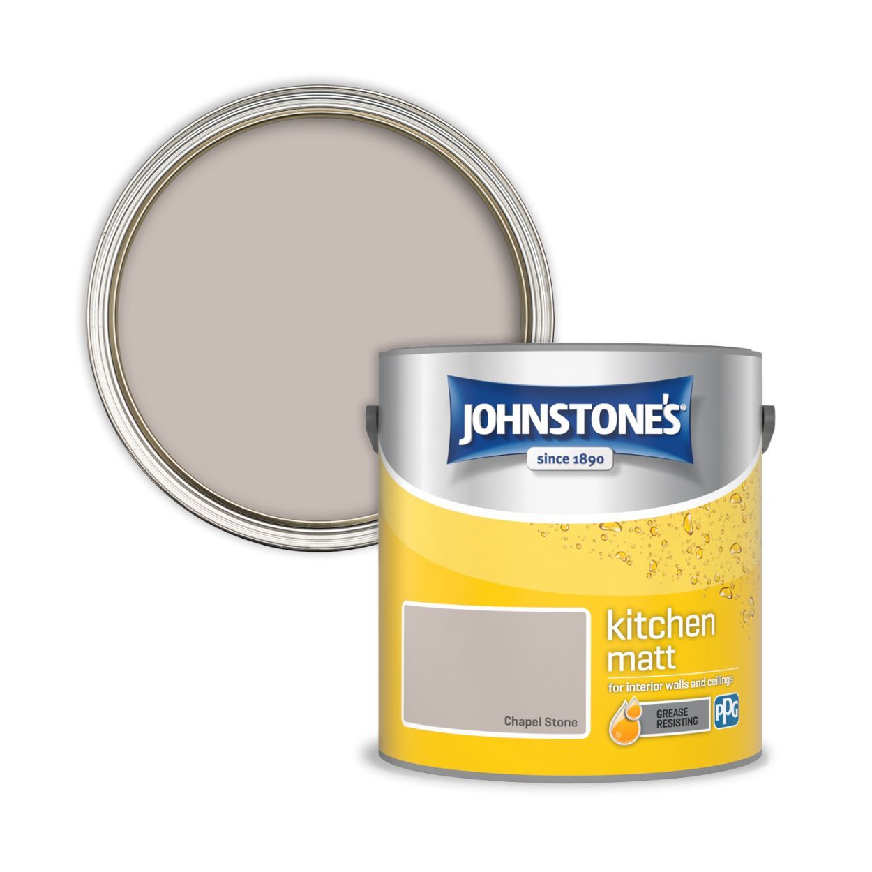 Johnstone's Kitchen Paint Chapel Stone 2.5 Litre