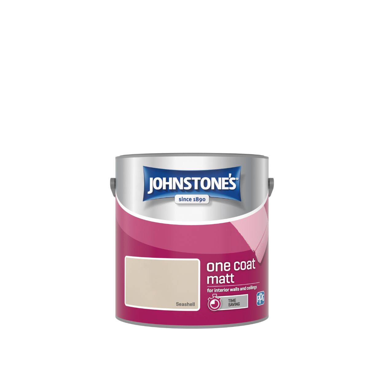 Johnstone's One Coat Paint Seashell 2.5 Litre