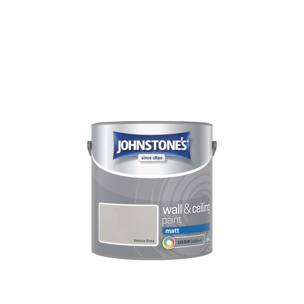 Johnstone's Vinyl Matt Venice Grey 2.5 Litre