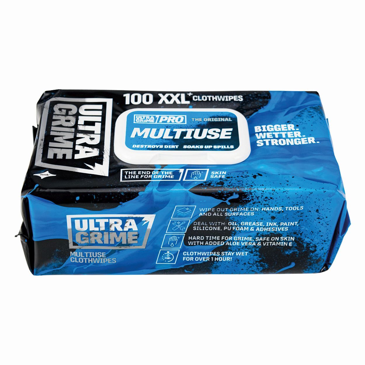 Uniwipe Ultragrime Huge Wipes - 100 Pack