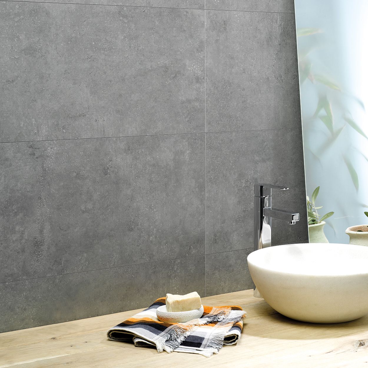 Dumawall Composite Tiles Polished Concrete