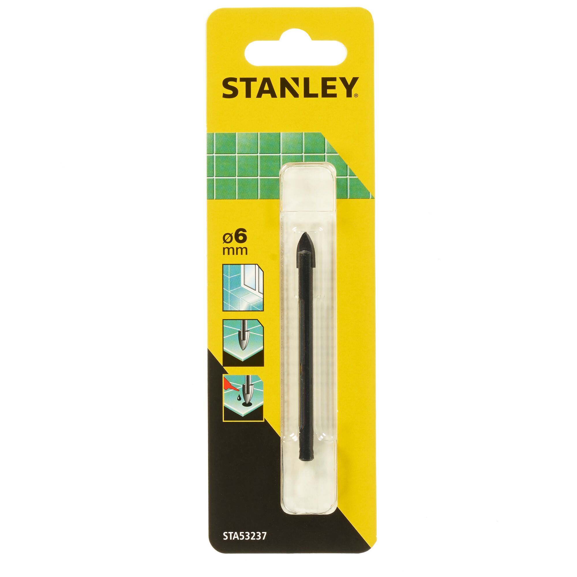 Stanley 6mm Tile And Glass Drill Bit