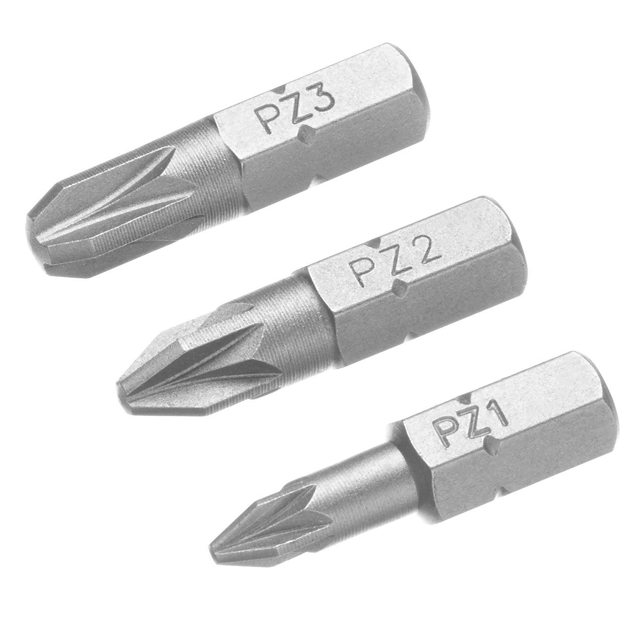 Stanley 3 Piece Magnetic Screwdriver Bits Set (Pz1, Pz2, Pz3 X 25Mm)