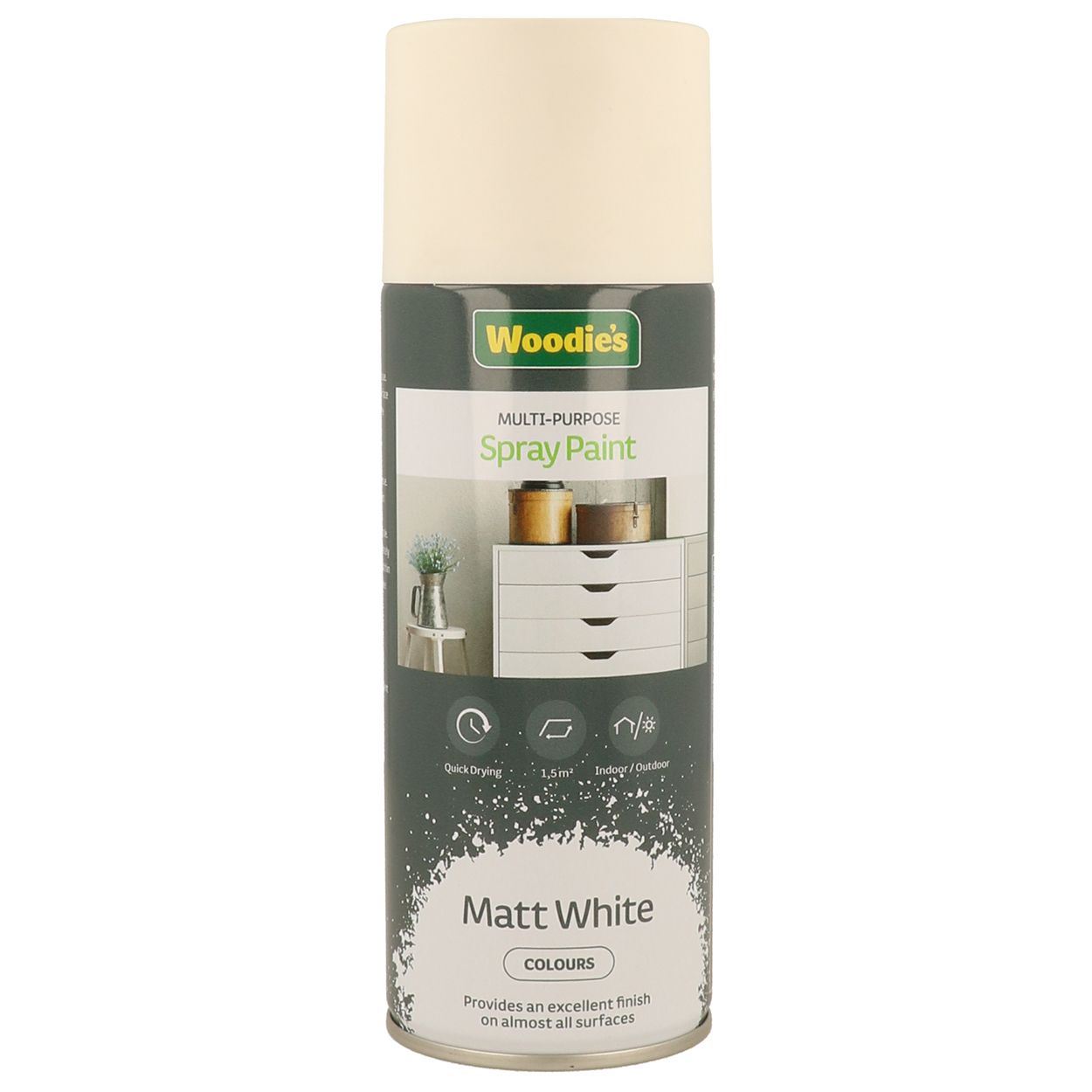 Woodies 400ml Matt White Spray