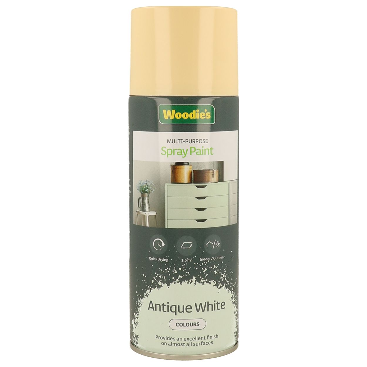 Woodies 400ml Gloss Antique White Spray