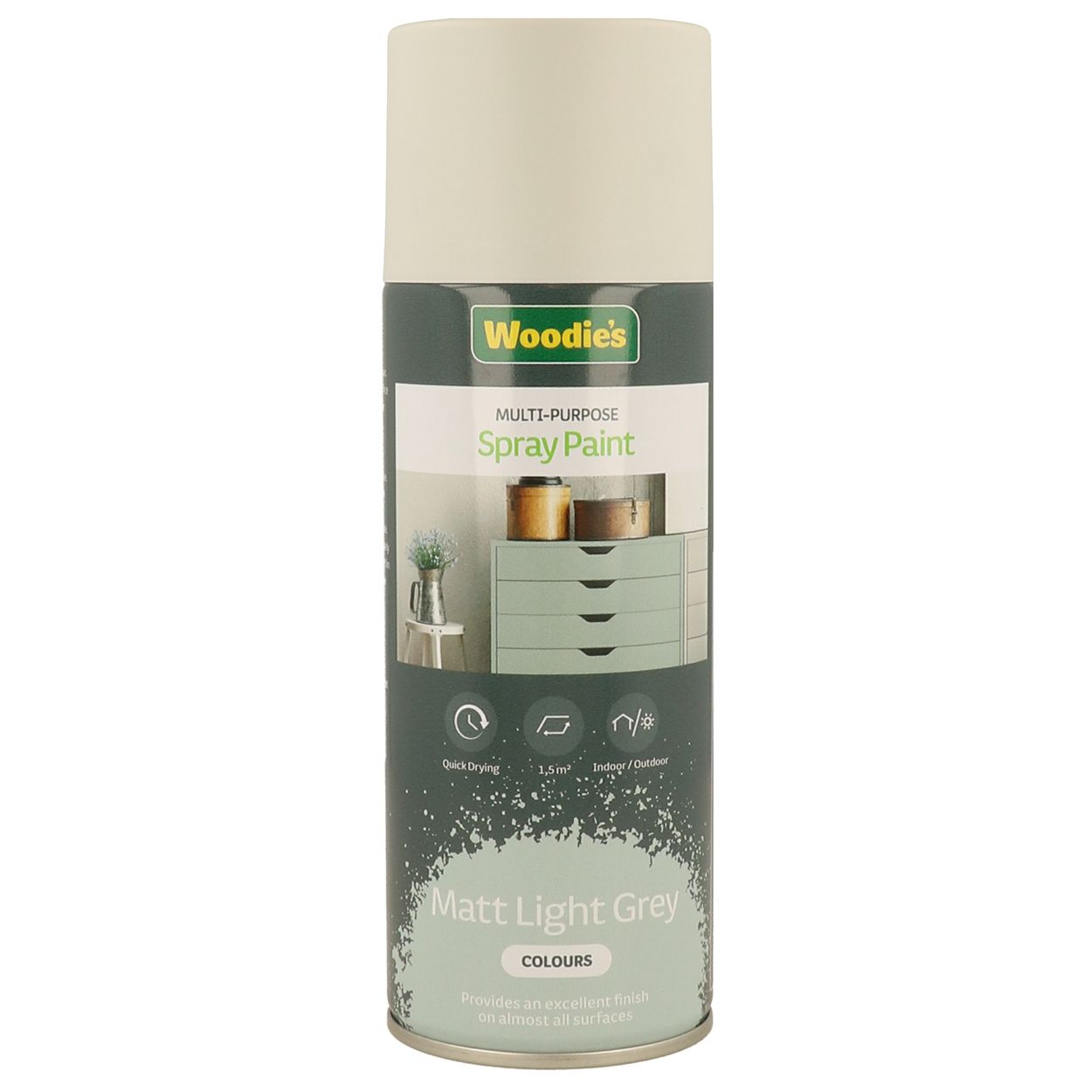 Woodies 400ml Matt Light Grey Spray