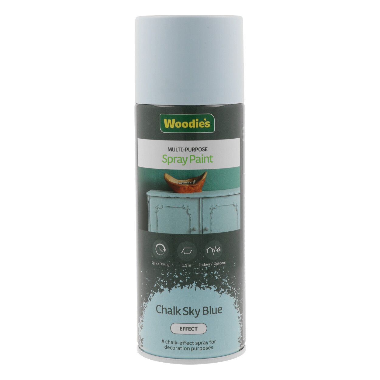 Woodies 400ml Chalk Effect Sky Blue Spray