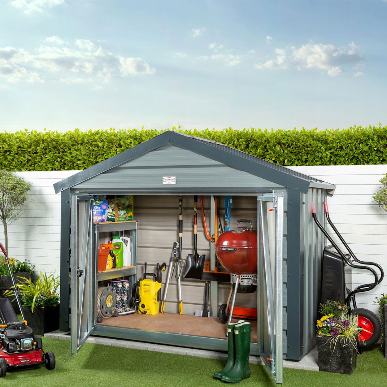 Adman Ministore Standard Colour 8ft x 3ft 8"