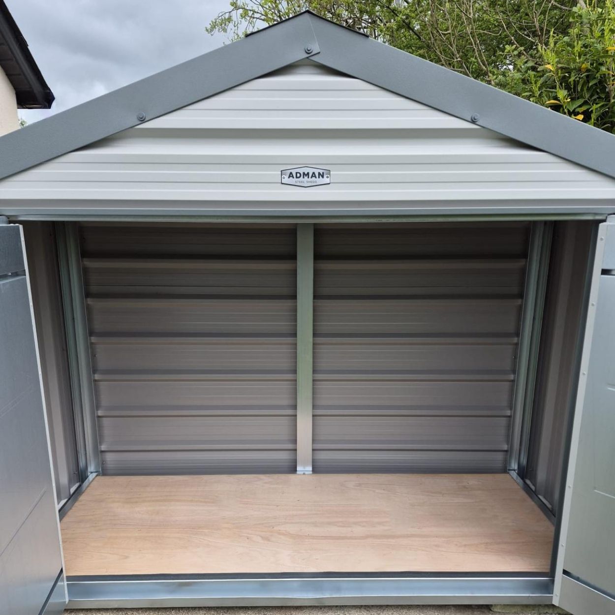 Adman Ministore Steel Garden Shed 8ft x 3ft 8"