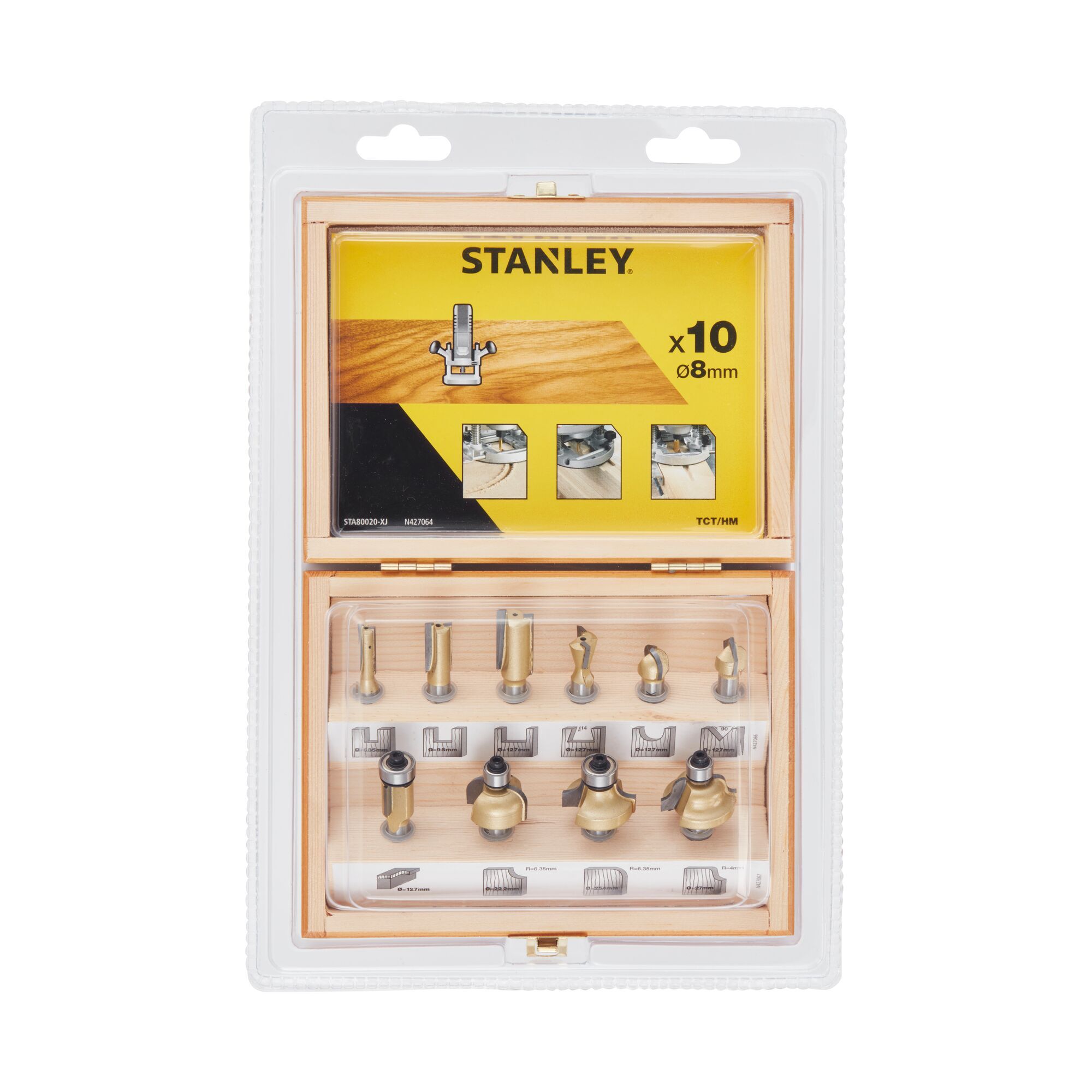 Stanley Fatmax 10 Piece Router Set