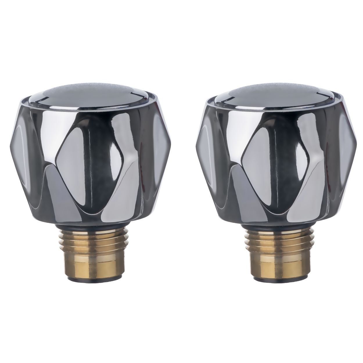 Pro Plumb Pair Of Crown Tap Heads & Spindles Only