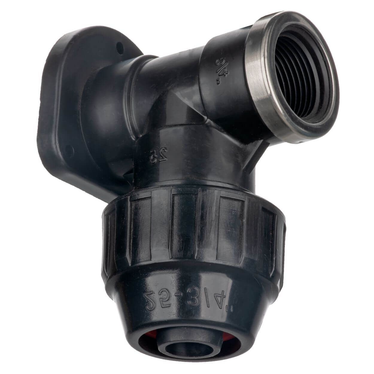 Pro Plumb 1/2" Poly Gripmac Wall Plate Elbow