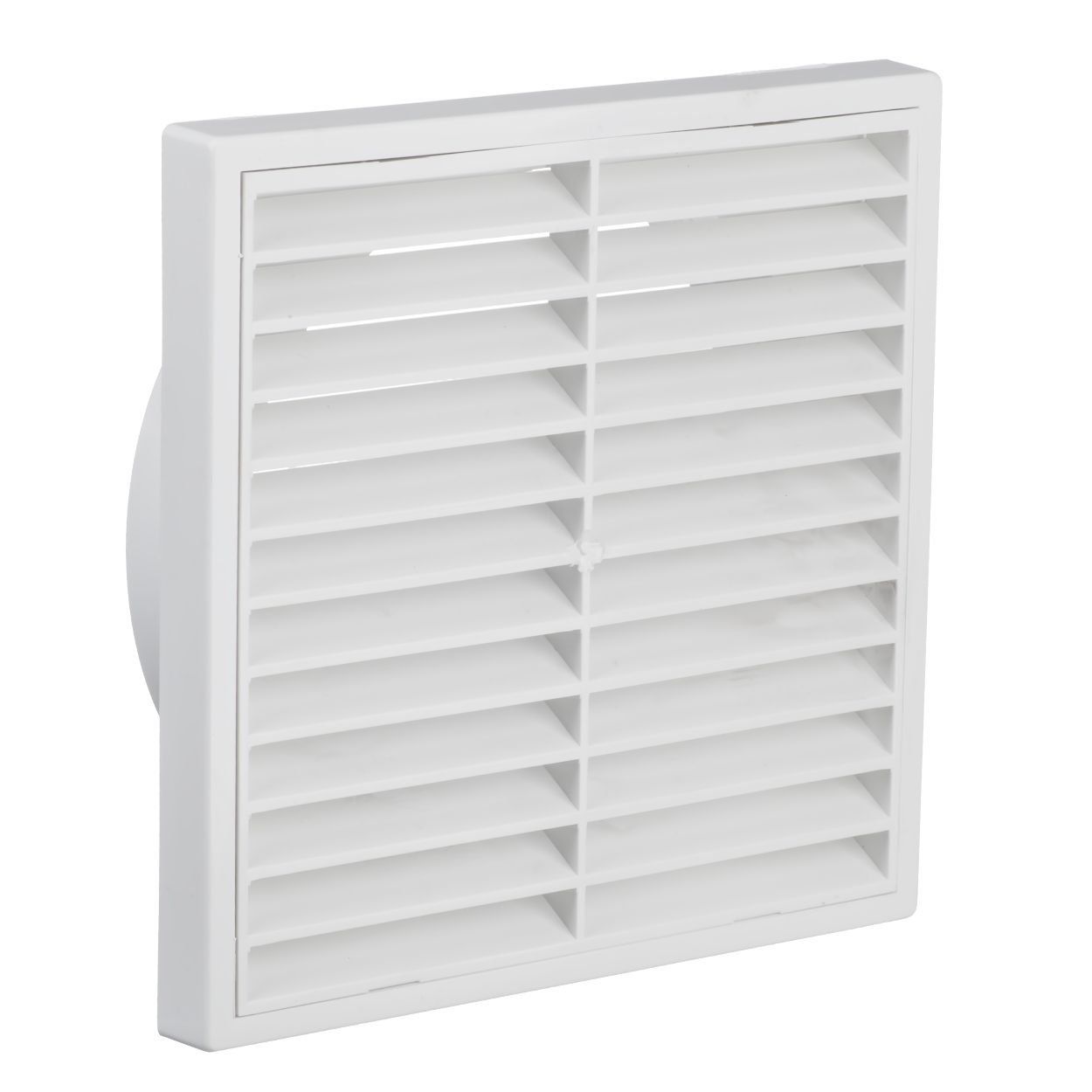 Pro Plumb White - Fixed Louvre Outlet (Dual Fitting)