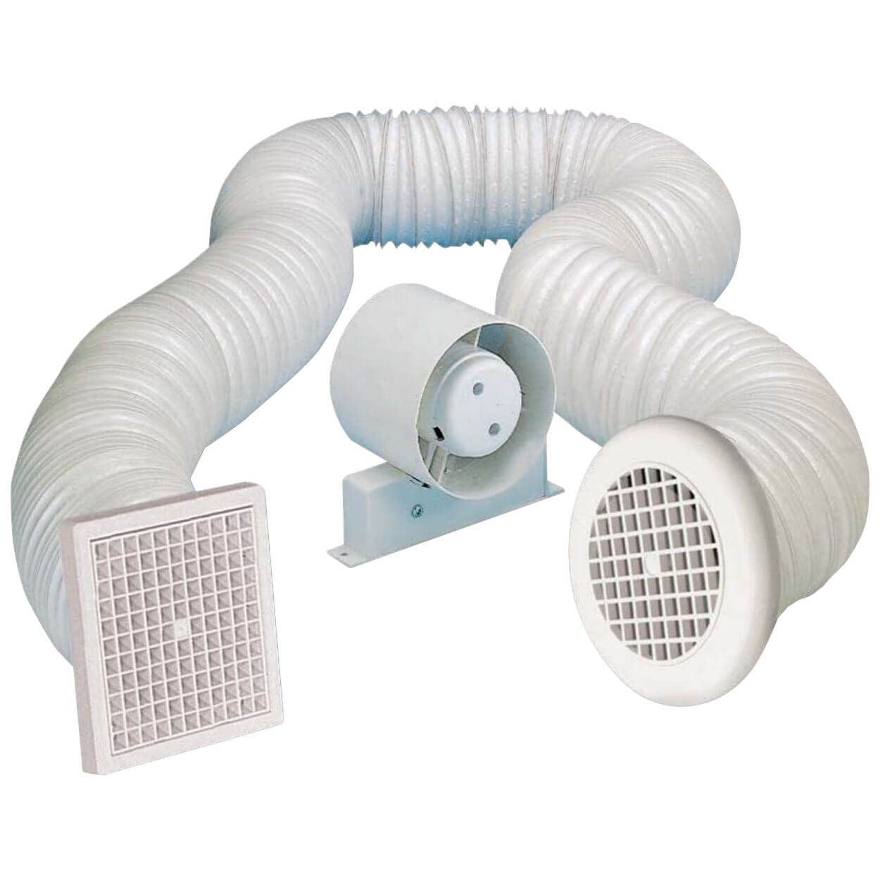 Pro Plumb In Line Shower Fan Kit 100Mm - Timer
