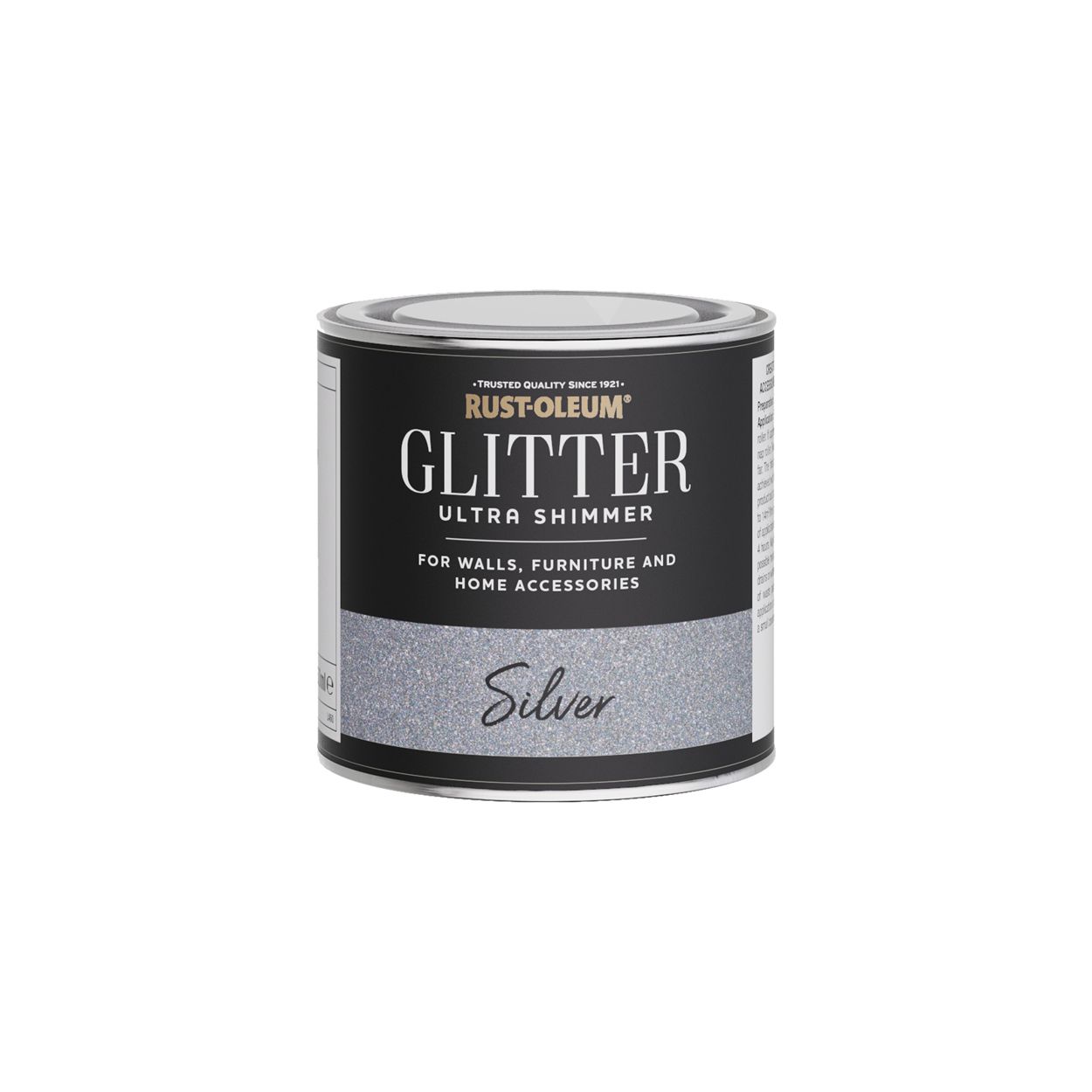 Rust-Oleum Ultra Shimmer Glitter Paint Silver 250ml