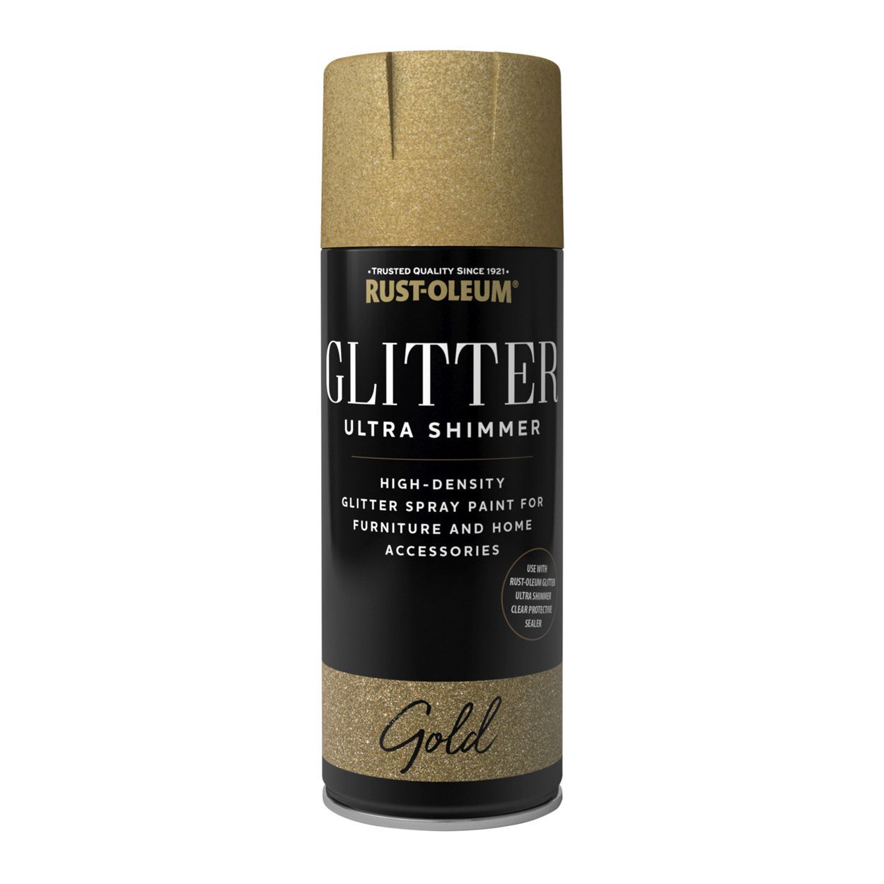 Rust-Oleum Ultra Shimmer Glitter Spray Paint Gold 400ml