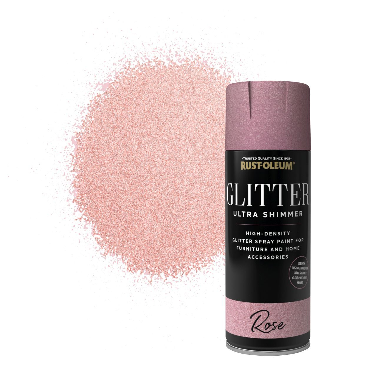 Rust-Oleum Ultra Shimmer Glitter Spray Paintt Rose 400ml