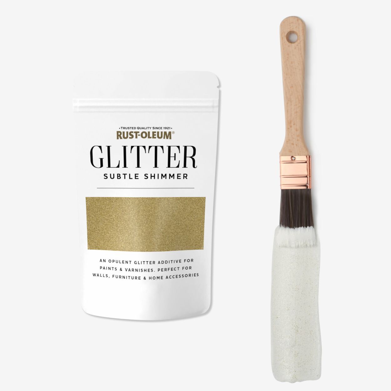 Rust-Oleum Subtle Shimmer Glitter Paint Additive Gold 70g Pouch