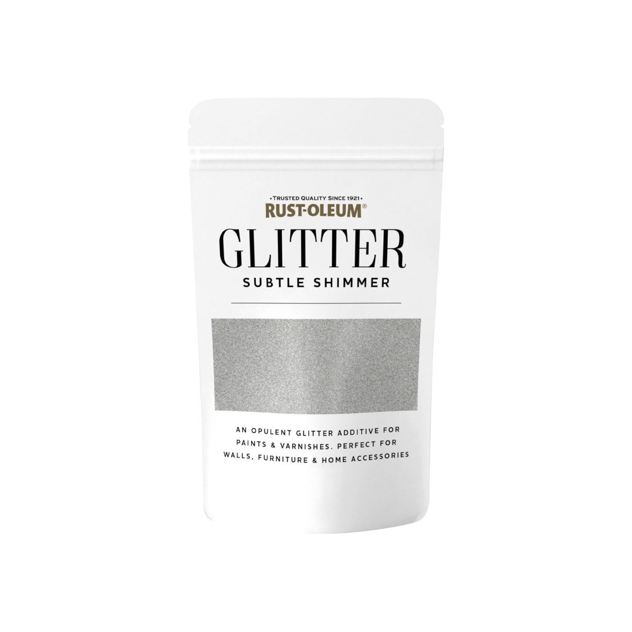 Rust-Oleum Subtle Shimmer Glitter Paint Additive Silver 70g Pouch