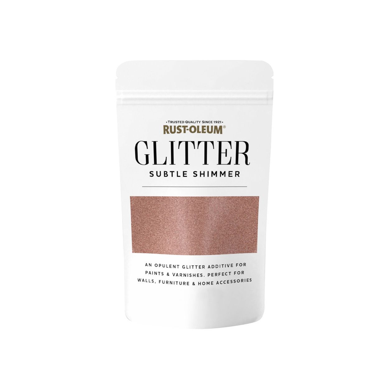 Rust-Oleum Subtle Shimmer Glitter Paint Additive Rose 70g Pouch