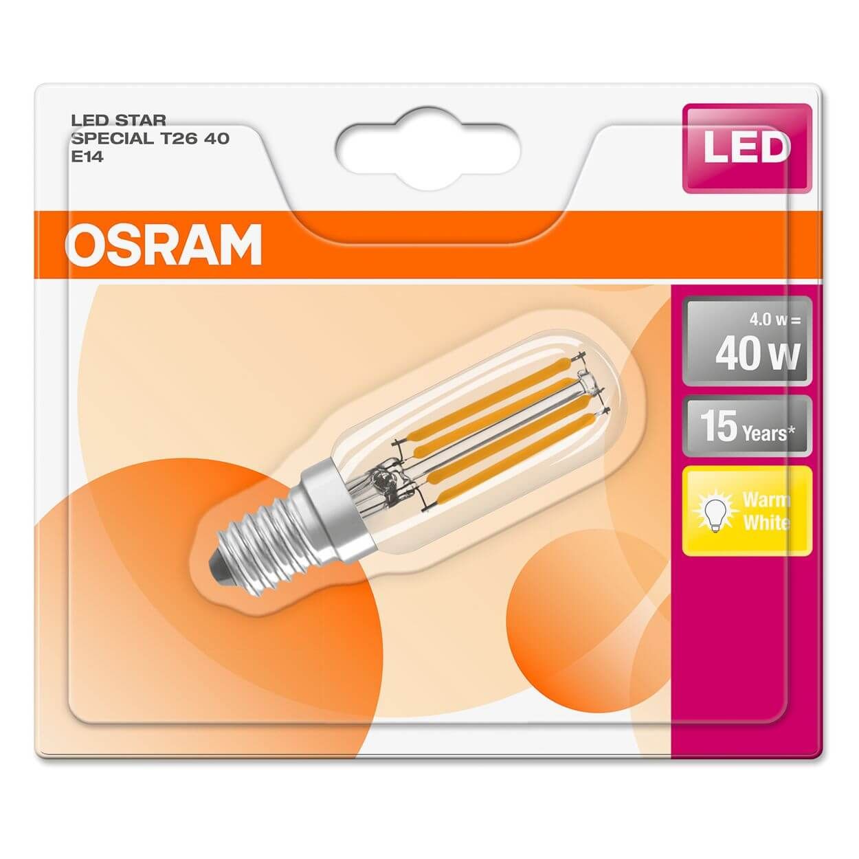 Osram Appliance Bulb Tube 4W(40W)E14