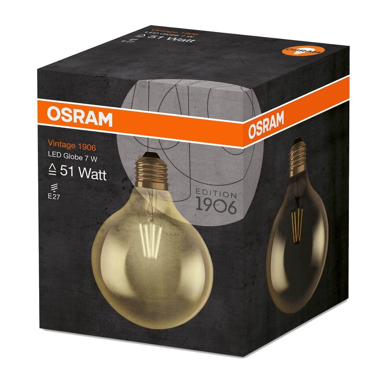 Osram Vintage 1906 Led Globe 6.5W(55W) Gold E27