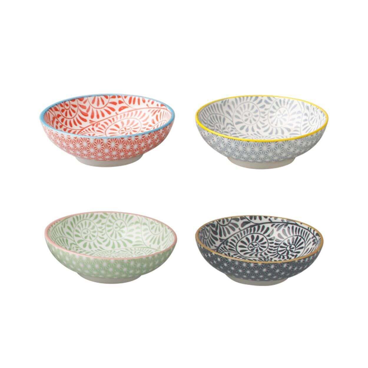 Geo Dip Bowl Grey