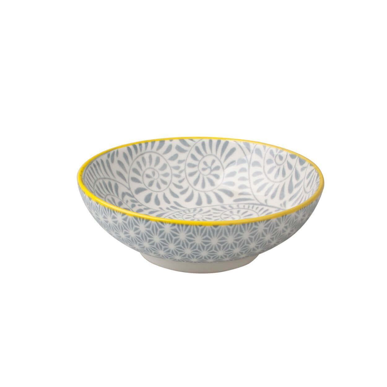 Geo Dip Bowl Grey
