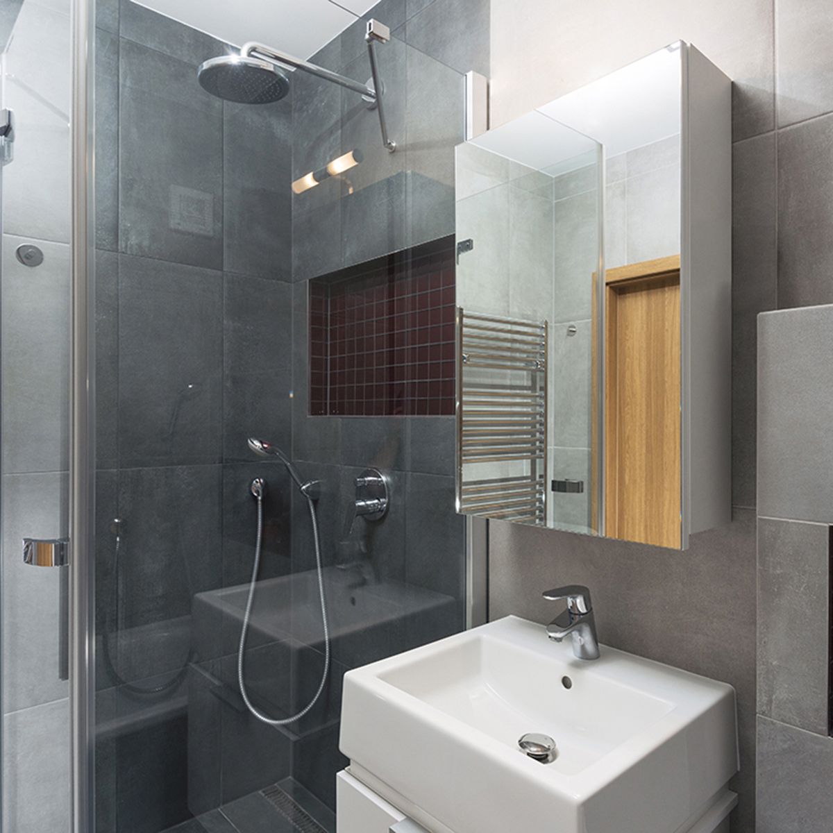 Tema Novara Single Door Bathroom Cabinet White