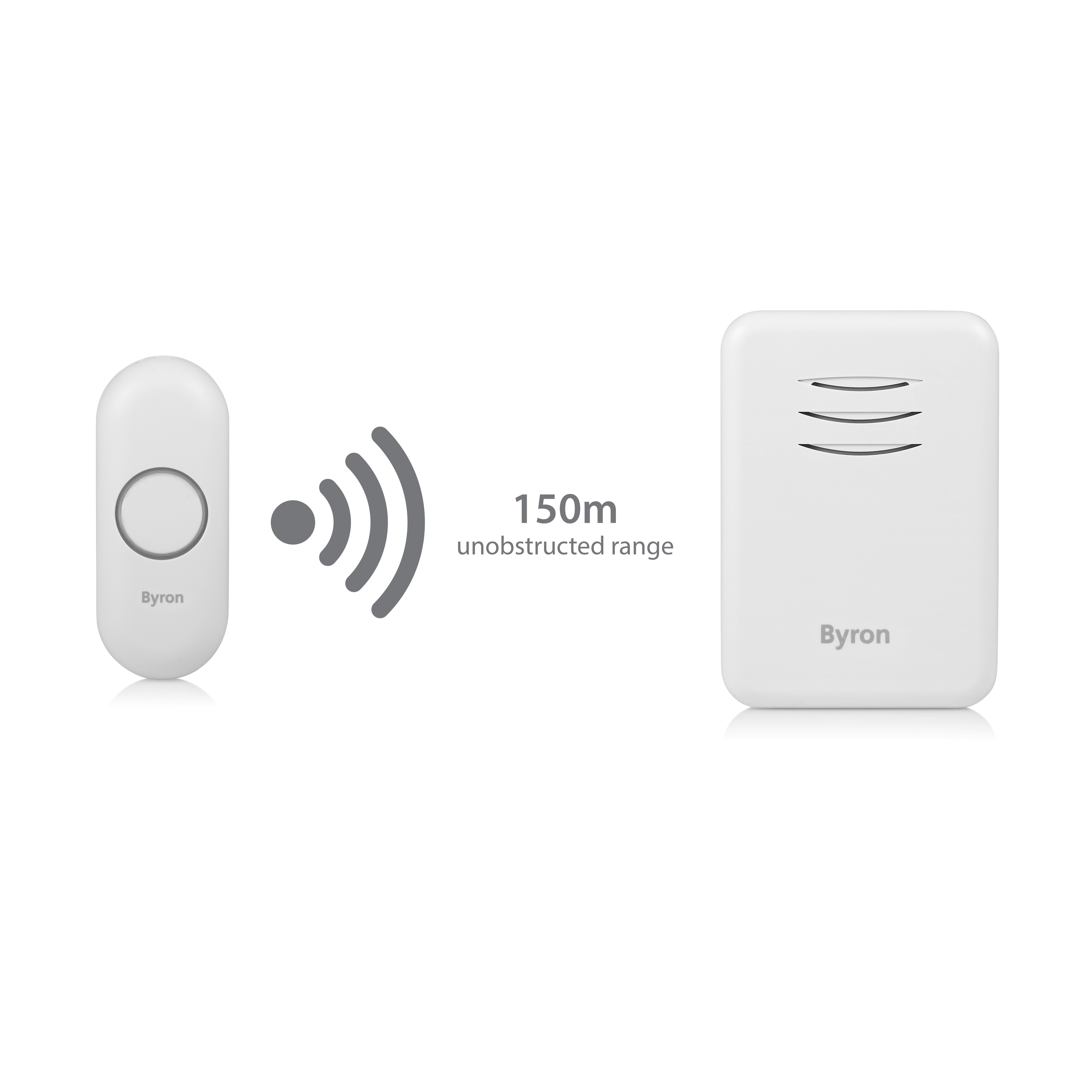 Byron Dby-22313 150M Wireless Plug Through Chime
